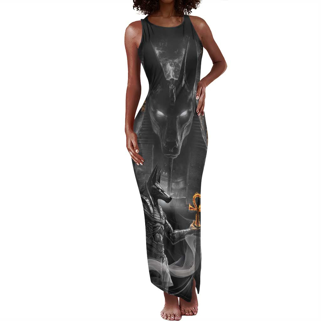 Mythical Anubis Tank Maxi Dress The Egyptian God of Death