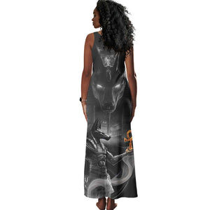 Mythical Anubis Tank Maxi Dress The Egyptian God of Death