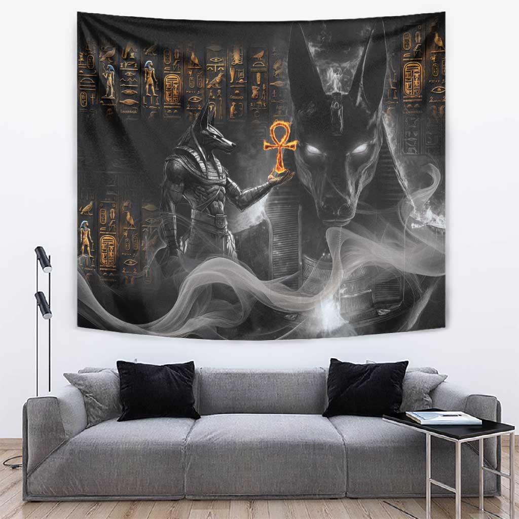 Mythical Anubis Tapestry The Egyptian God of Death