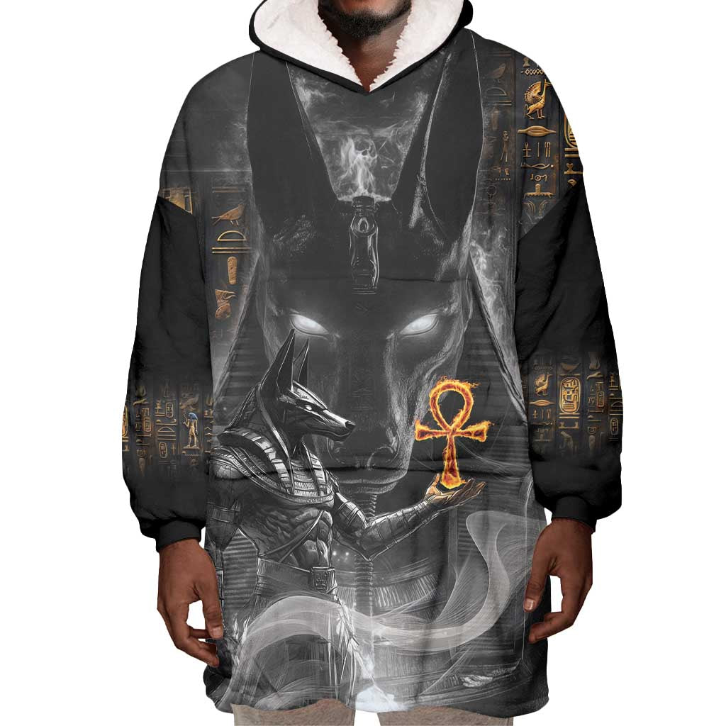 Mythical Anubis Wearable Blanket Hoodie The Egyptian God of Death