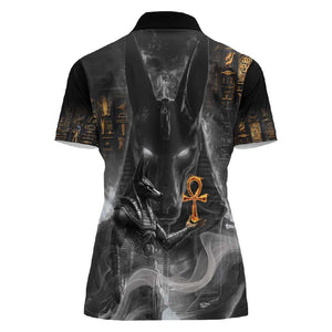 Mythical Anubis Women Polo Shirt The Egyptian God of Death