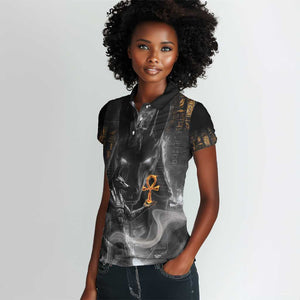 Mythical Anubis Women Polo Shirt The Egyptian God of Death