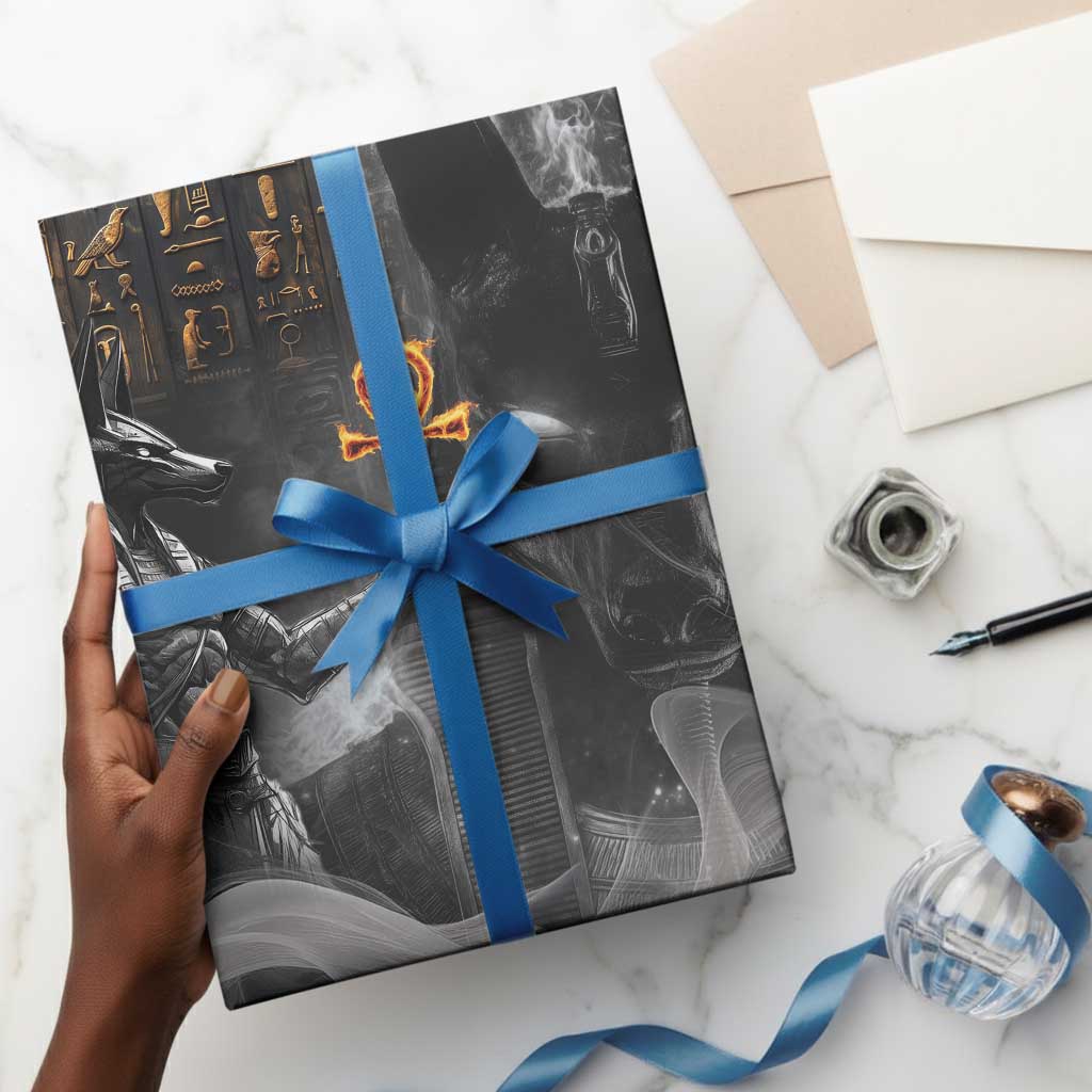 Mythical Anubis Wrapping Paper The Egyptian God of Death - African Pride