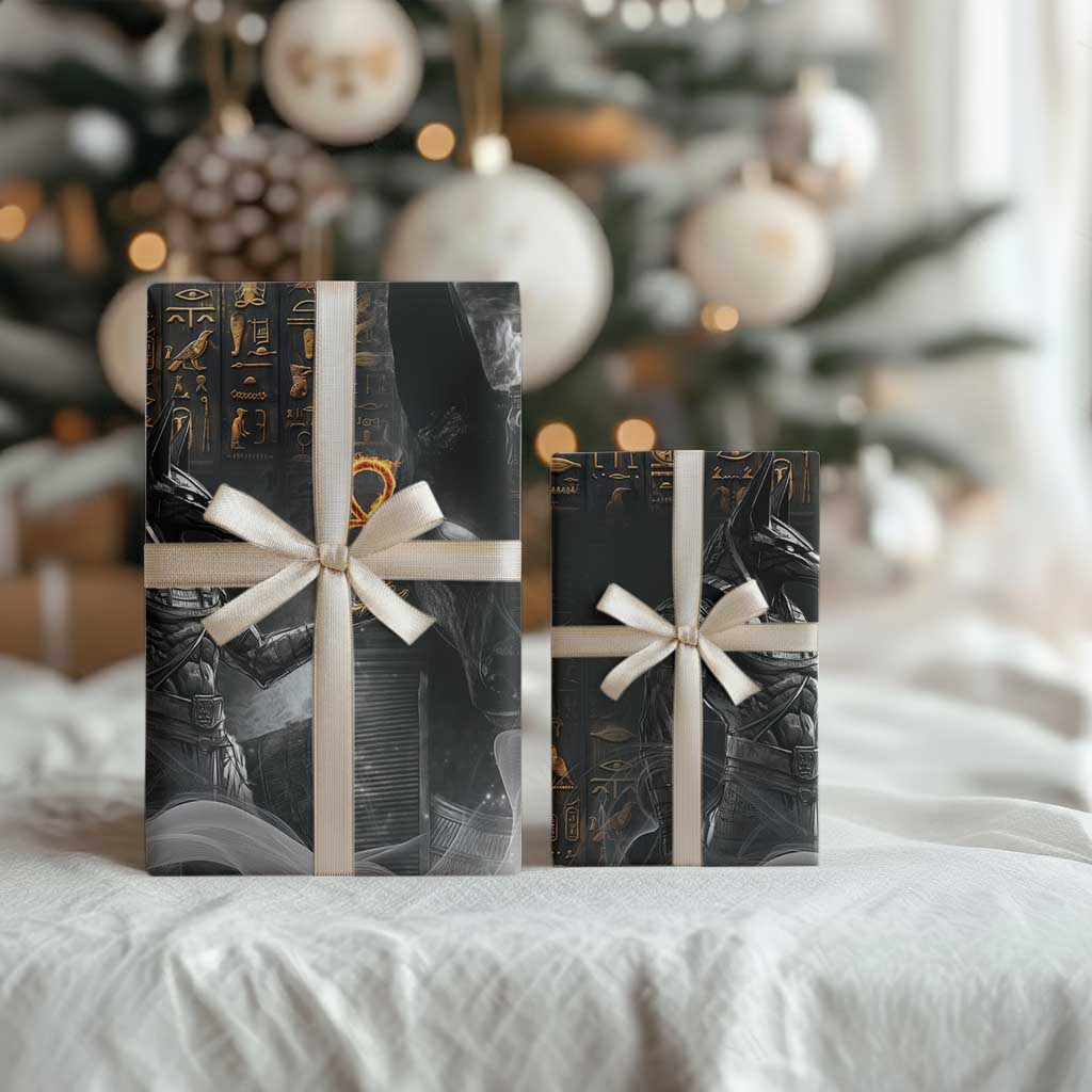 Mythical Anubis Wrapping Paper The Egyptian God of Death - African Pride