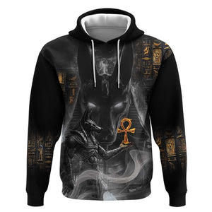 Mythical Anubis Zip Hoodie The Egyptian God of Death