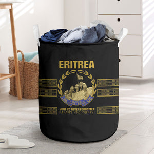 Eritrea Martyrs Day June 20 Laundry Basket Never Forgotten Proud Eritrean Heritage Black Version