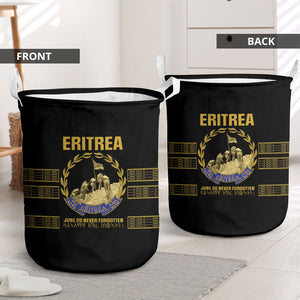 Eritrea Martyrs Day June 20 Laundry Basket Never Forgotten Proud Eritrean Heritage Black Version
