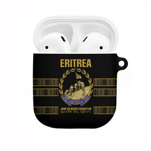 Eritrea Martyrs Day June 20 AirPods Case Never Forgotten Proud Eritrean Heritage Black Version