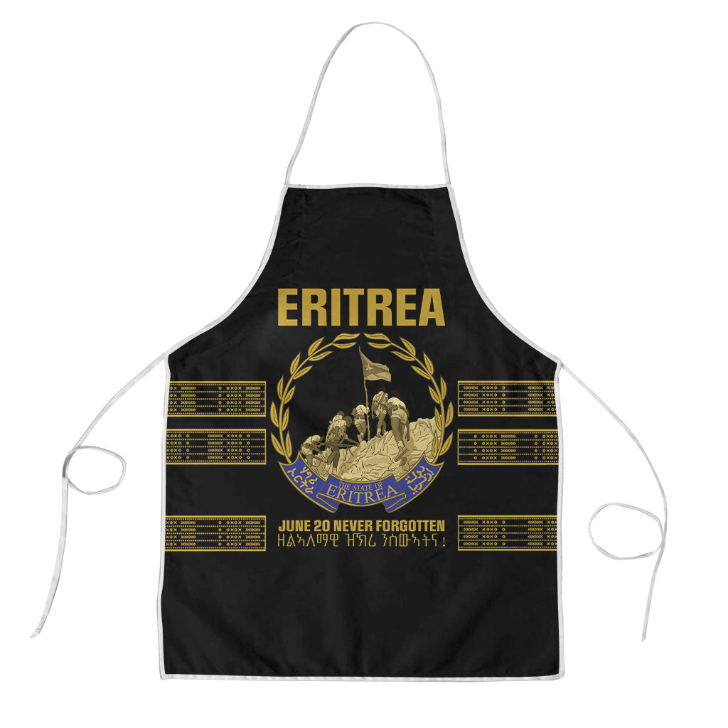 Eritrea Martyrs Day June 20 Apron Never Forgotten Proud Eritrean Heritage Black Version