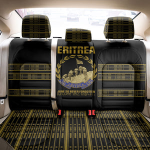 Eritrea Martyrs Day June 20 Back Car Seat Cover Never Forgotten Proud Eritrean Heritage Black Version