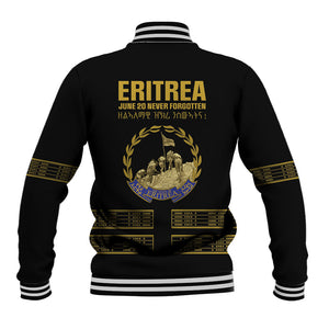 Eritrea Martyrs Day June 20 Baseball Jacket Never Forgotten Proud Eritrean Heritage Black Version