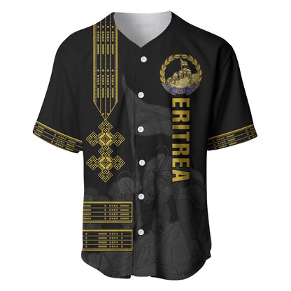 Eritrea Martyrs Day June 20 Baseball Jersey Never Forgotten Proud Eritrean Heritage Black Version