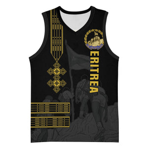 Eritrea Martyrs Day June 20 Basketball Jersey Never Forgotten Proud Eritrean Heritage Black Version