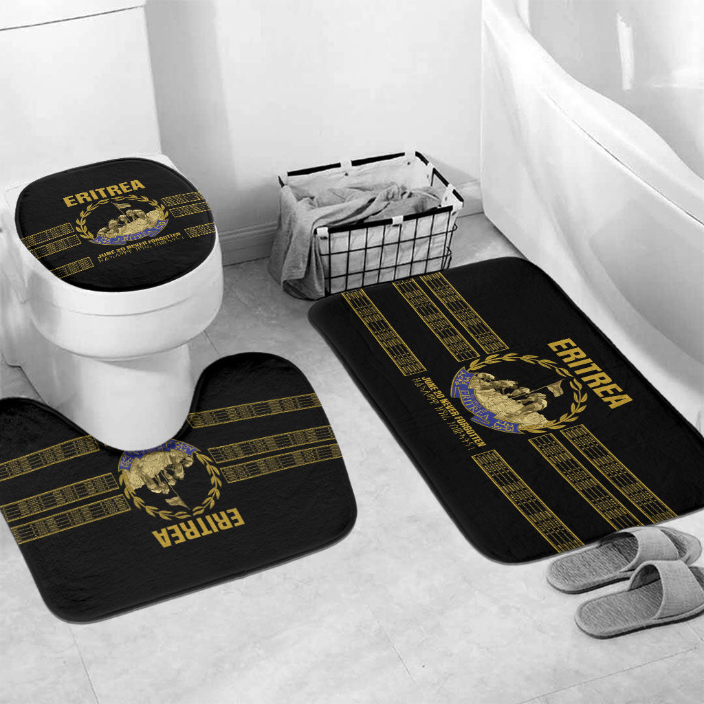 Eritrea Martyrs Day June 20 Bathroom Set Never Forgotten Proud Eritrean Heritage Black Version