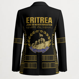Eritrea Martyrs Day June 20 Blazer Never Forgotten Proud Eritrean Heritage Black Version