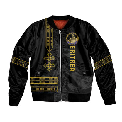 Eritrea Martyrs Day June 20 Bomber Jacket Never Forgotten Proud Eritrean Heritage Black Version