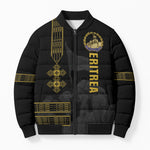 Eritrea Martyrs Day June 20 Bomber Puffer Jacket Never Forgotten Proud Eritrean Heritage Black Version