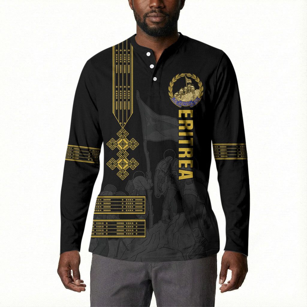 Eritrea Martyrs Day June 20 Button Sweatshirt Never Forgotten Proud Eritrean Heritage Black Version