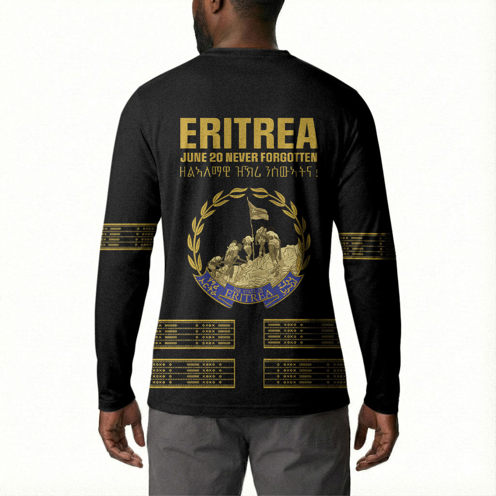 Eritrea Martyrs Day June 20 Button Sweatshirt Never Forgotten Proud Eritrean Heritage Black Version