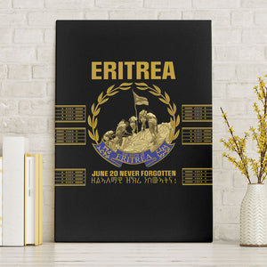 Eritrea Martyrs Day June 20 Canvas Wall Art Never Forgotten Proud Eritrean Heritage Black Version