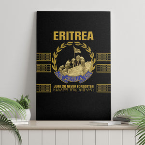 Eritrea Martyrs Day June 20 Canvas Wall Art Never Forgotten Proud Eritrean Heritage Black Version
