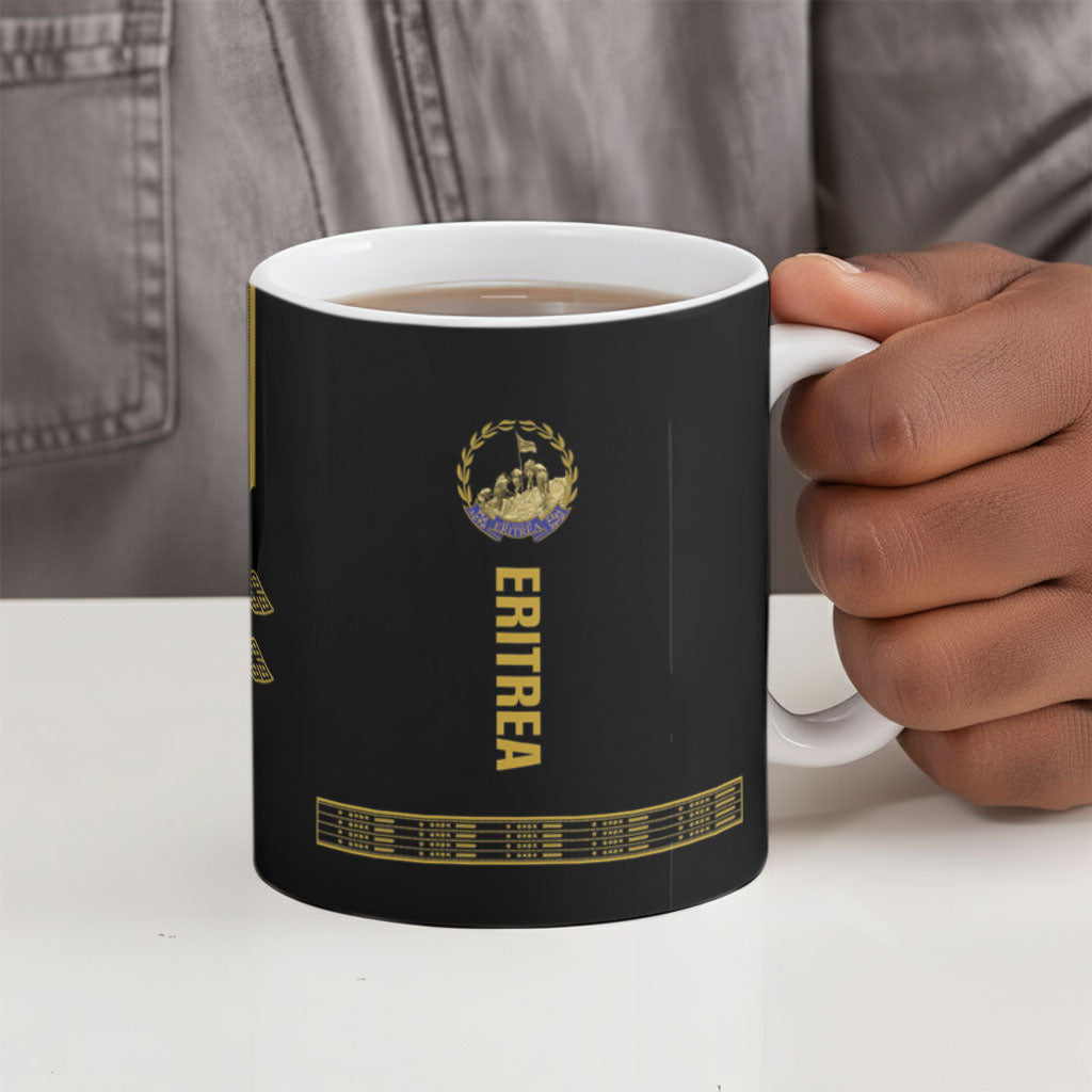 Eritrea Martyrs Day June 20 Ceramic Mug Never Forgotten Proud Eritrean Heritage Black Version