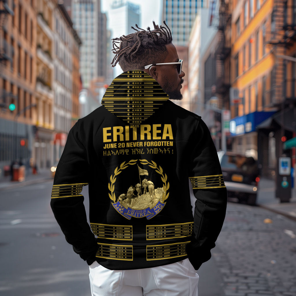 Eritrea Martyrs Day June 20 Hoodie Never Forgotten Proud Eritrean Heritage Black Version