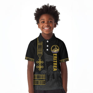 Eritrea Martyrs Day June 20 Kid Polo Shirt Never Forgotten Proud Eritrean Heritage Black Version
