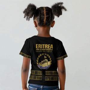 Eritrea Martyrs Day June 20 Kid T shirt Never Forgotten Proud Eritrean Heritage Black Version