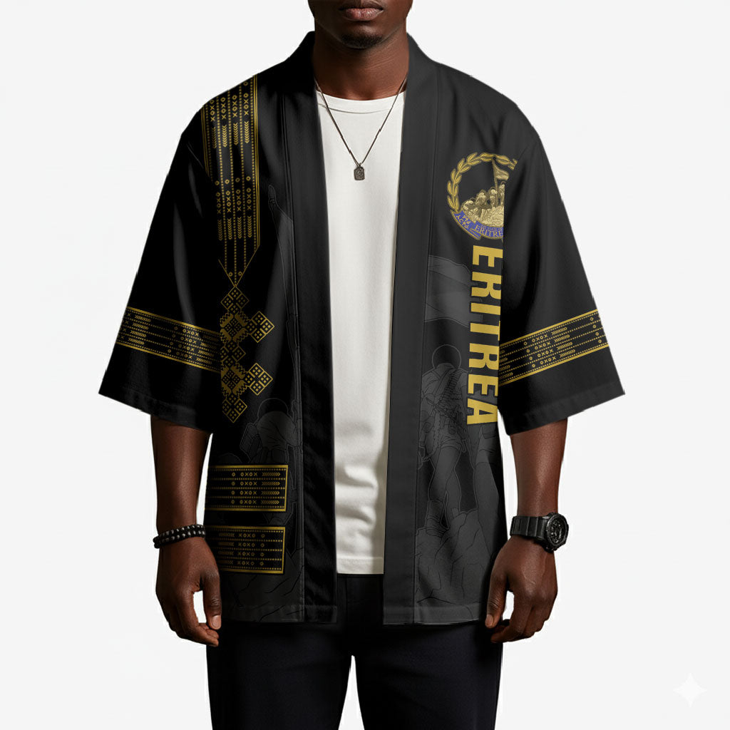 Eritrea Martyrs Day June 20 Kimono Never Forgotten Proud Eritrean Heritage Black Version