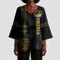 Eritrea Martyrs Day June 20 Kimono Sleeve Blouse Never Forgotten Proud Eritrean Heritage Black Version