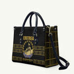 Eritrea Martyrs Day June 20 Leather Bag Never Forgotten Proud Eritrean Heritage Black Version