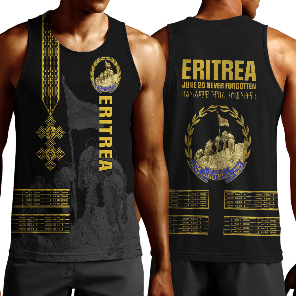Eritrea Martyrs Day June 20 Men Tank Top Never Forgotten Proud Eritrean Heritage Black Version