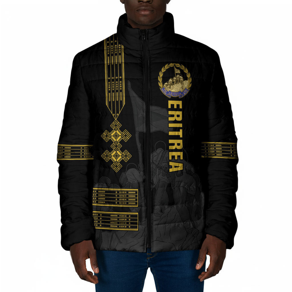 Eritrea Martyrs Day June 20 Padded Jacket Never Forgotten Proud Eritrean Heritage Black Version