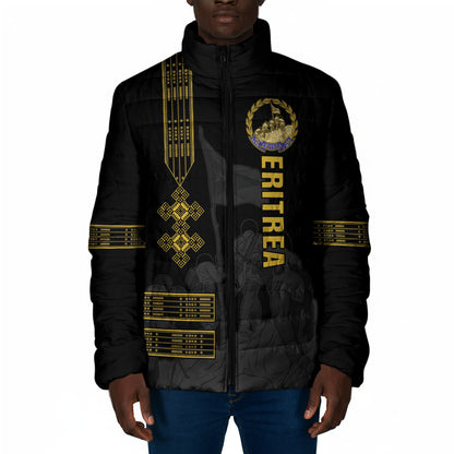 Eritrea Martyrs Day June 20 Padded Jacket Never Forgotten Proud Eritrean Heritage Black Version