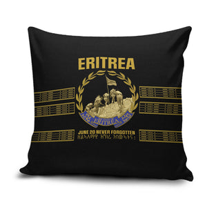 Eritrea Martyrs Day June 20 Pillow Cover Never Forgotten Proud Eritrean Heritage Black Version