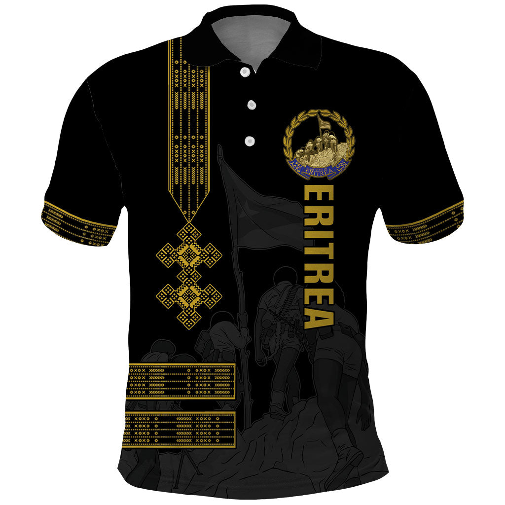 Eritrea Martyrs Day June 20 Polo Shirt Never Forgotten Proud Eritrean Heritage Black Version