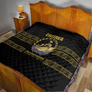 Eritrea Martyrs Day June 20 Quilt Never Forgotten Proud Eritrean Heritage Black Version