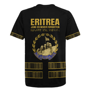 Eritrea Martyrs Day June 20 Rugby Jersey Never Forgotten Proud Eritrean Heritage Black Version