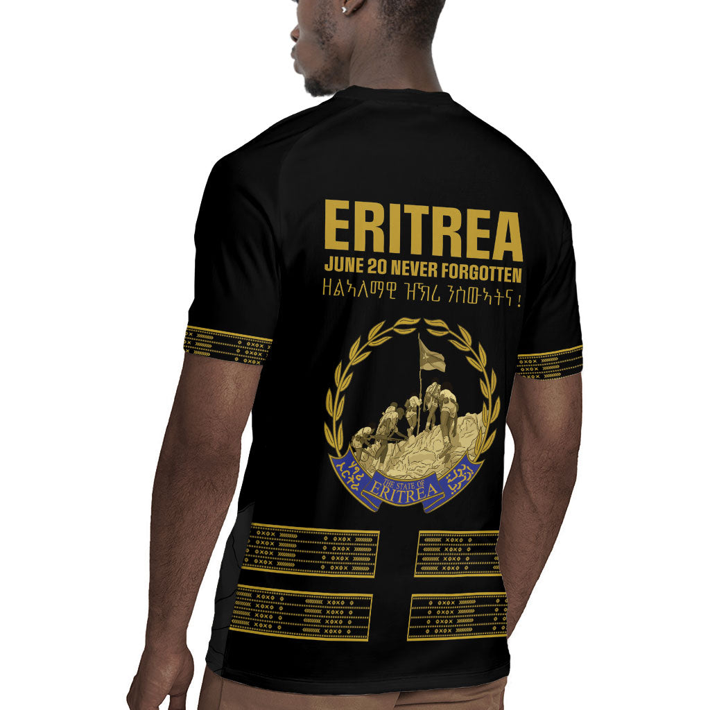 Eritrea Martyrs Day June 20 Rugby Jersey Never Forgotten Proud Eritrean Heritage Black Version