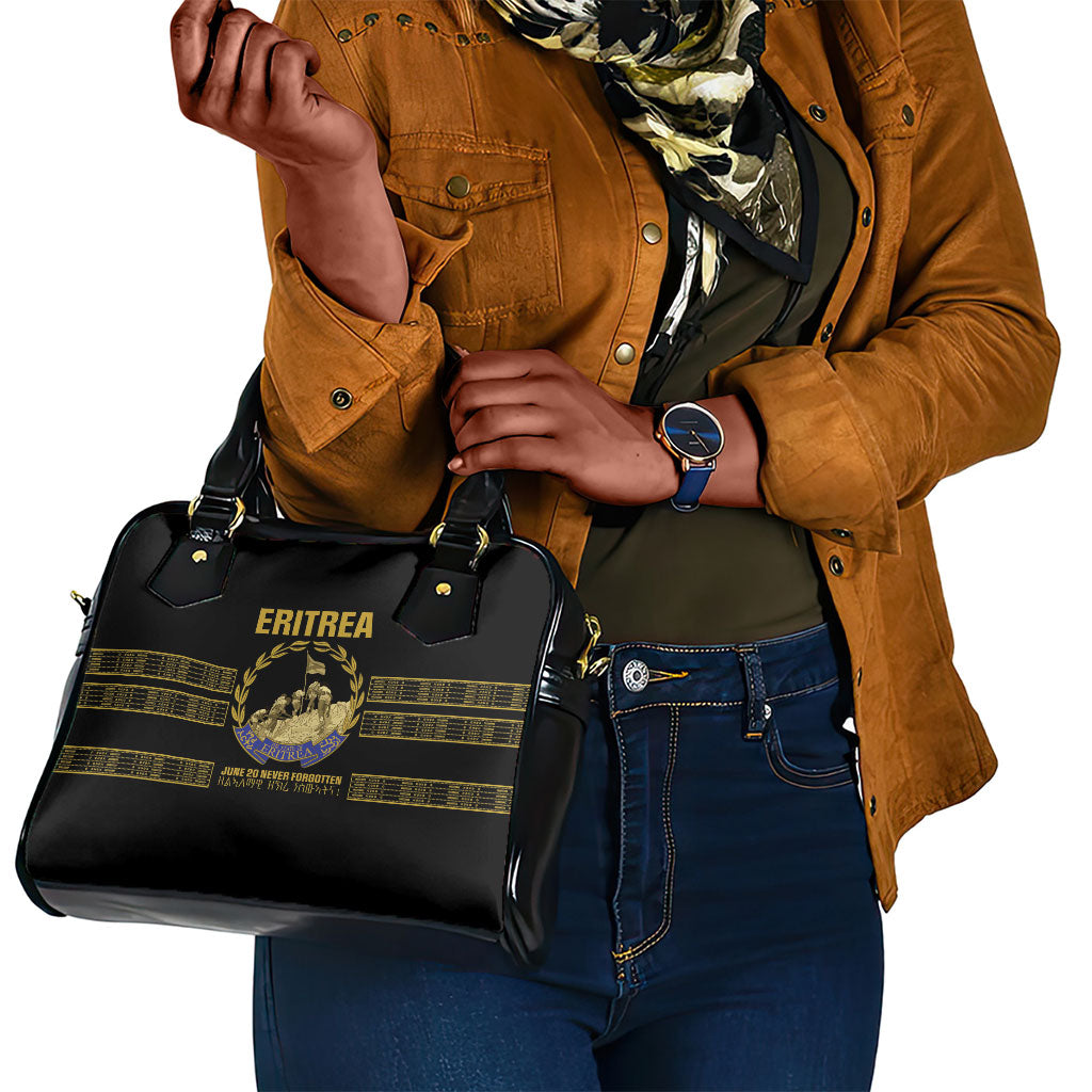 Eritrea Martyrs Day June 20 Shoulder Handbag Never Forgotten Proud Eritrean Heritage Black Version
