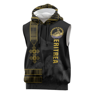 Eritrea Martyrs Day June 20 Sleeveless Hoodie Never Forgotten Proud Eritrean Heritage Black Version