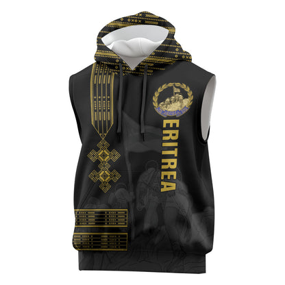 Eritrea Martyrs Day June 20 Sleeveless Hoodie Never Forgotten Proud Eritrean Heritage Black Version