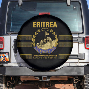 Eritrea Martyrs Day June 20 Spare Tire Cover Never Forgotten Proud Eritrean Heritage Black Version