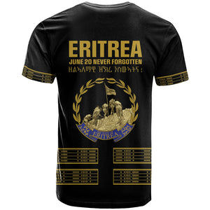 Eritrea Martyrs Day June 20 T shirt Never Forgotten Proud Eritrean Heritage Black Version