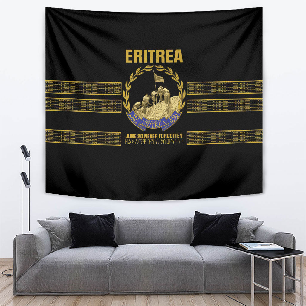 Eritrea Martyrs Day June 20 Tapestry Never Forgotten Proud Eritrean Heritage Black Version