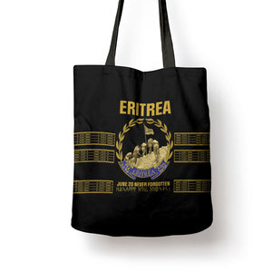 Eritrea Martyrs Day June 20 Tote Bag Never Forgotten Proud Eritrean Heritage Black Version