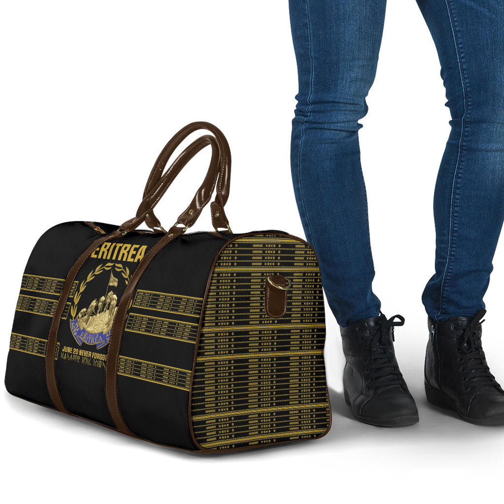 Eritrea Martyrs Day June 20 Travel Bag Never Forgotten Proud Eritrean Heritage Black Version