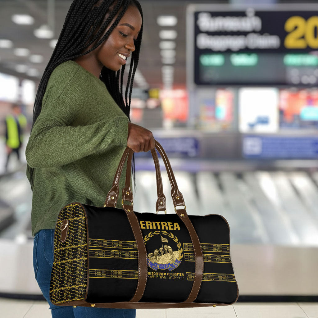 Eritrea Martyrs Day June 20 Travel Bag Never Forgotten Proud Eritrean Heritage Black Version