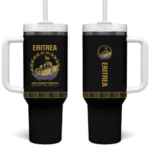 Eritrea Martyrs Day June 20 Tumbler With Handle Never Forgotten Proud Eritrean Heritage Black Version
